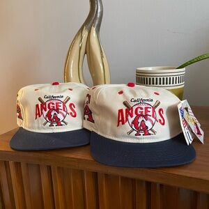 RARE California Anaheim Angels Vintage #1 Apparel 90's Snapback Cap / Hat - NWT